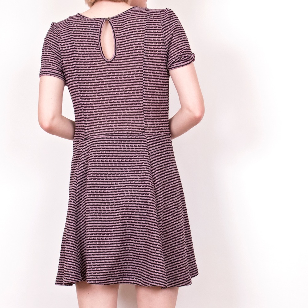 Free People Beach striped pink skater dress - Picture 4 of 5